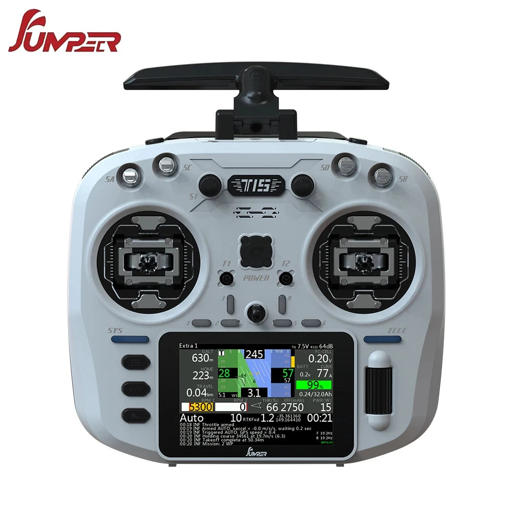 Jumper T15 2.4Ghz/915Mhz Radio Controller ELRS 1000mW With 3.5 inch Touch-Screen Hall Sensor Suitable For Long Rang RC Drones