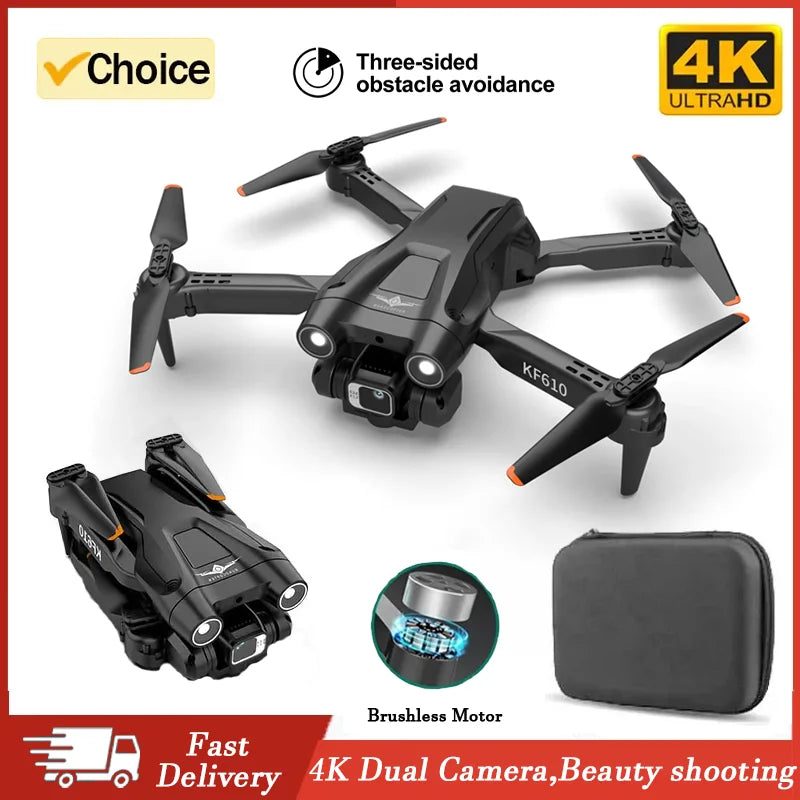 KF610 Drone with 4K Professional Dual Camera High-quality Aerial Photography Camera RC Quadcopter Drones Toys Gifts for Beginner