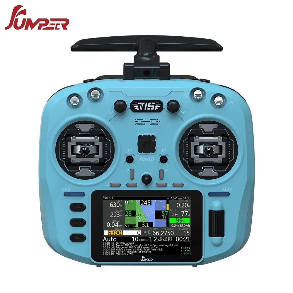 Jumper T15 2.4Ghz/915Mhz Radio Controller ELRS 1000mW With 3.5 inch Touch-Screen Hall Sensor Suitable For Long Rang RC Drones